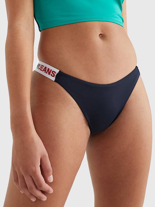 Tommy Hilfiger High Leg Cheeky Bikini Bottoms Mayo Kadın Yeşil | TH210NXC