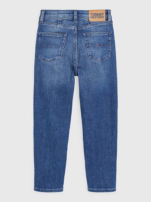 Tommy Hilfiger High Rise Tapered Jean Pantolon Kiz Çocuk Denim | TH201OVR