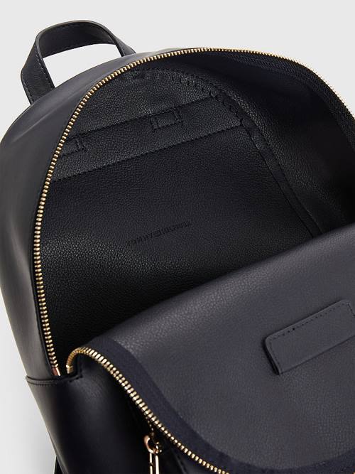 Tommy Hilfiger Iconic Signature Plaque Backpack Çanta Kadın Mavi | TH269OEH