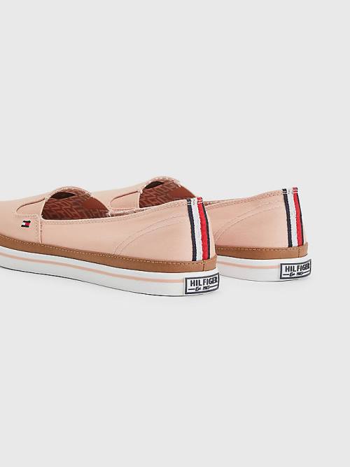 Tommy Hilfiger Iconic Slip-On Spor Ayakkabı Kadın Pembe | TH076JYQ