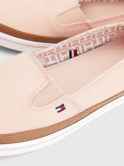 Tommy Hilfiger Iconic Slip-On Spor Ayakkabı Kadın Pembe | TH076JYQ