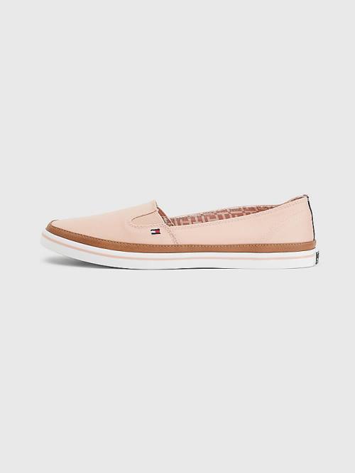 Tommy Hilfiger Iconic Slip-On Spor Ayakkabı Kadın Pembe | TH076JYQ