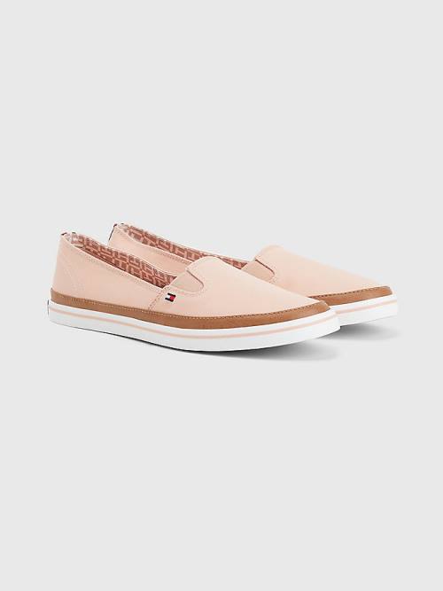 Tommy Hilfiger Iconic Slip-On Spor Ayakkabı Kadın Pembe | TH076JYQ