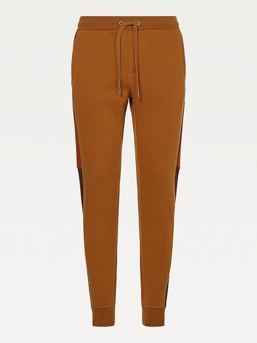 Tommy Hilfiger Icons Colour-Blocked Joggers Pantolon Erkek Kahverengi | TH689ZQE