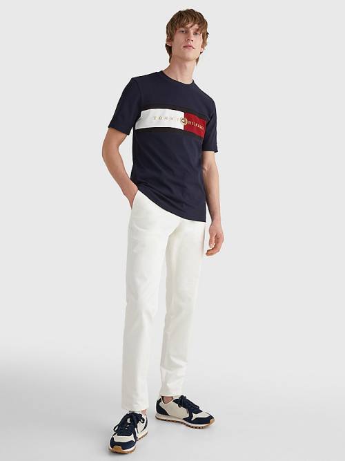 Tommy Hilfiger Icons Crest Tişört Erkek Mavi | TH182FWE