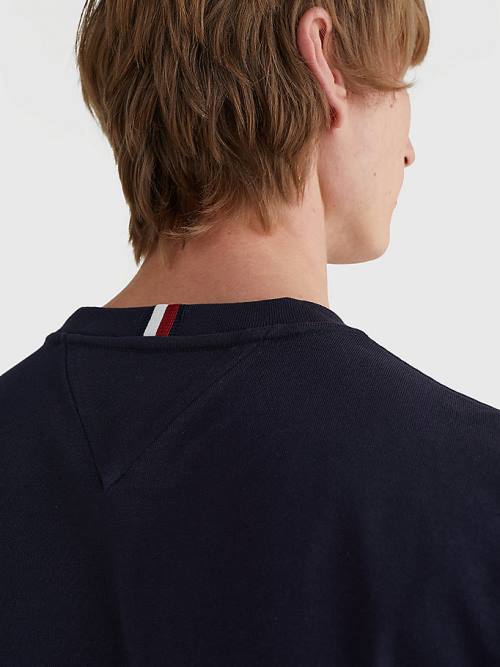 Tommy Hilfiger Icons Crest Tişört Erkek Mavi | TH182FWE