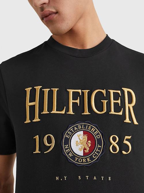 Tommy Hilfiger Icons Relaxed Fit Tişört Erkek Siyah | TH432UDO