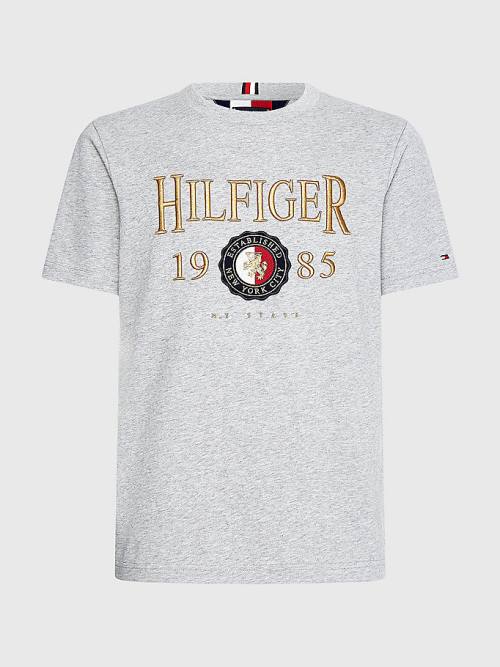 Tommy Hilfiger Icons Relaxed Fit Tişört Erkek Gri | TH456HKA