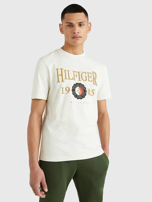 Tommy Hilfiger Icons Relaxed Fit Tişört Erkek Beyaz | TH530KZD