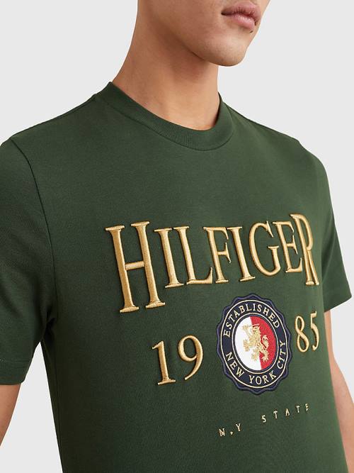 Tommy Hilfiger Icons Relaxed Fit Tişört Erkek Yeşil | TH640LPG