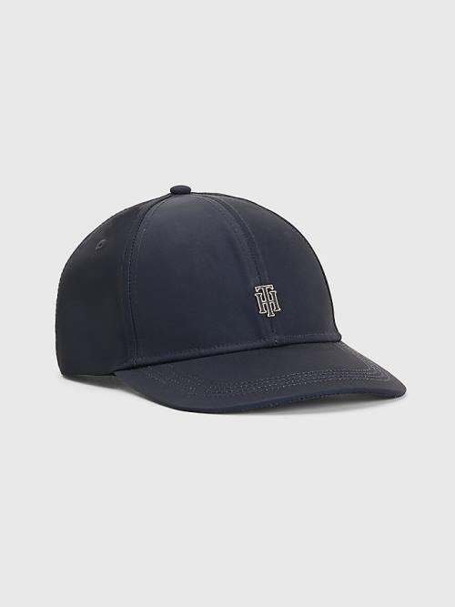 Tommy Hilfiger Interlock Plaque Cap Şapka Kadın Mavi | TH324HPY