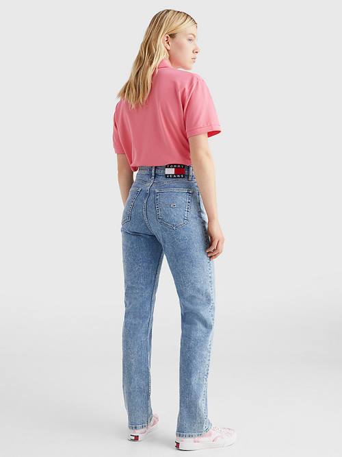 Tommy Hilfiger Julie Ultra High Rise Straight Jean Pantolon Kadın Denim | TH063GJQ