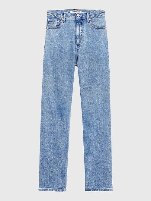 Tommy Hilfiger Julie Ultra High Rise Straight Jean Pantolon Kadın Denim | TH063GJQ