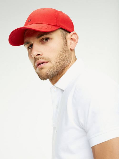 Tommy Hilfiger Klasik Baseball Cap Şapka Erkek Kırmızı | TH176EDO