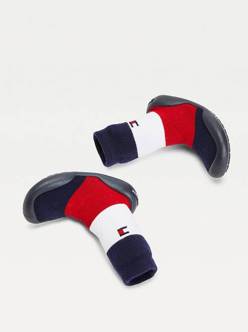 Tommy Hilfiger Knitted Signature Terlik Sock Bot Erkek Çocuk Mavi | TH216UOI