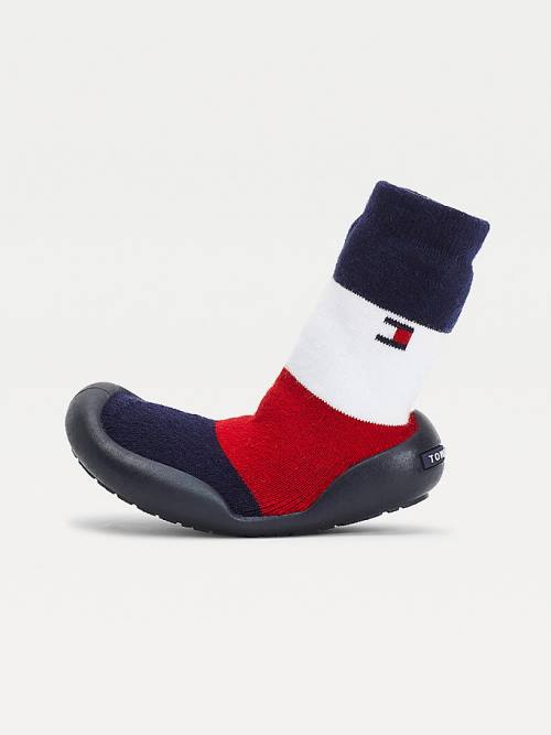 Tommy Hilfiger Knitted Signature Terlik Sock Bot Erkek Çocuk Mavi | TH216UOI