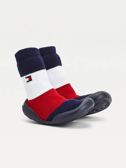 Tommy Hilfiger Knitted Signature Terlik Sock Bot Erkek Çocuk Mavi | TH216UOI