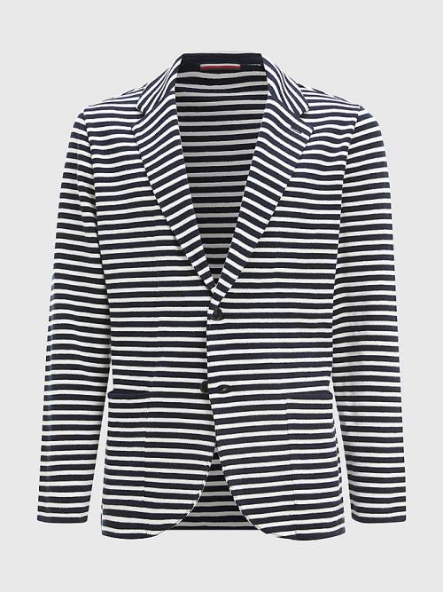 Tommy Hilfiger Knitted Stripe Blazer Erkek Multi | TH264UWZ