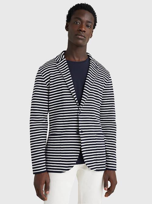 Tommy Hilfiger Knitted Stripe Blazer Erkek Multi | TH264UWZ