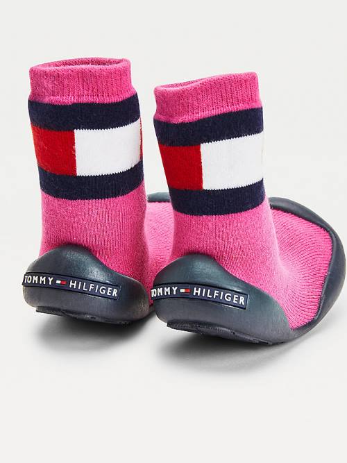 Tommy Hilfiger Knitted Terlik Bot Kiz Çocuk Pembe | TH907NGI