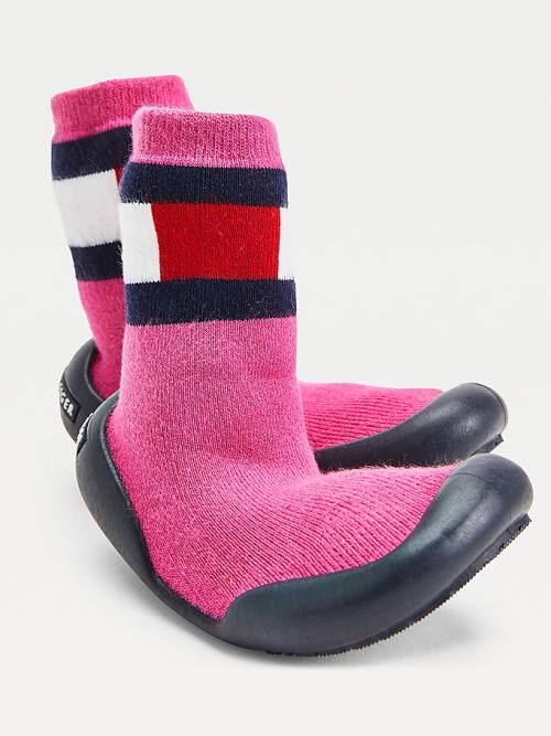 Tommy Hilfiger Knitted Terlik Bot Kiz Çocuk Pembe | TH907NGI