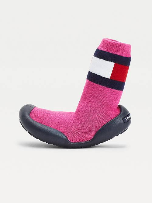 Tommy Hilfiger Knitted Terlik Bot Kiz Çocuk Pembe | TH907NGI