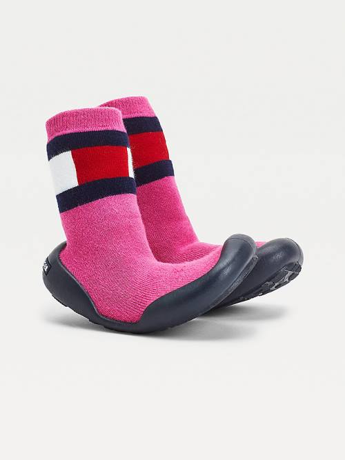 Tommy Hilfiger Knitted Terlik Bot Kiz Çocuk Pembe | TH907NGI