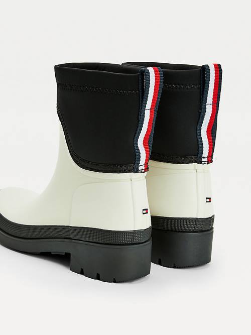 Tommy Hilfiger Krampon Chelsea Rain Bot Kadın Beyaz | TH140UDJ