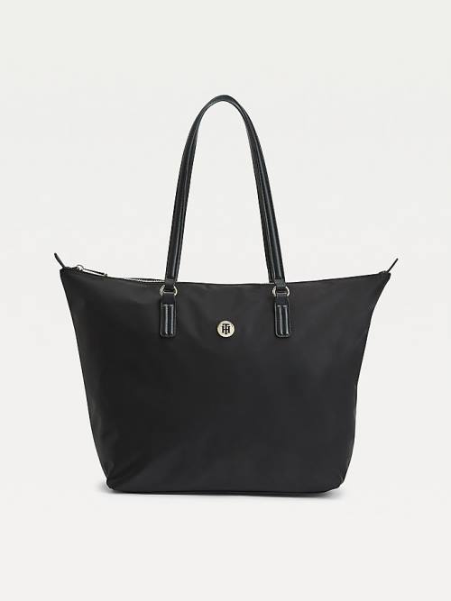 Tommy Hilfiger Large Recycled Tote Çanta Kadın Siyah | TH407FTD