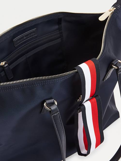 Tommy Hilfiger Large Recycled Tote Çanta Kadın Mavi | TH497ICN