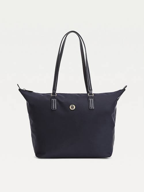 Tommy Hilfiger Large Recycled Tote Çanta Kadın Mavi | TH497ICN