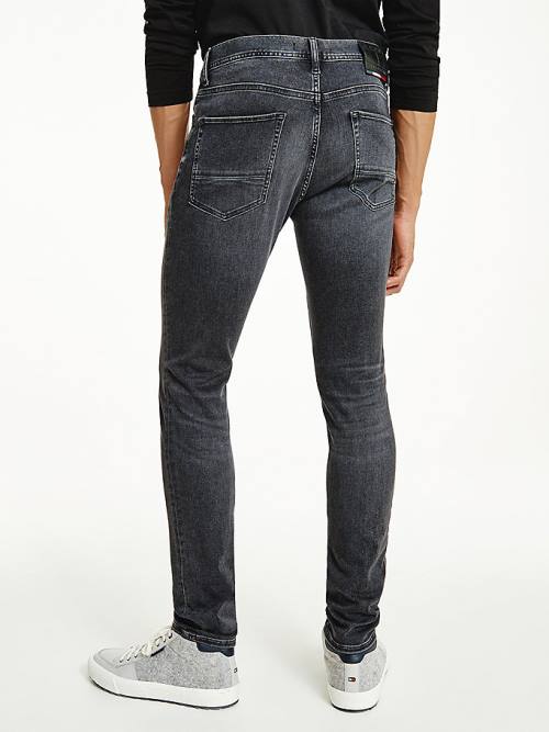 Tommy Hilfiger Layton Extra Slim Faded Black Jean Pantolon Erkek Denim | TH640KTH