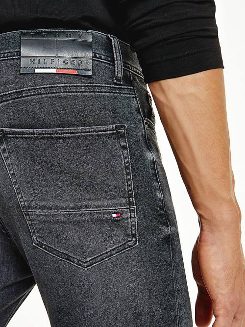 Tommy Hilfiger Layton Extra Slim Faded Black Jean Pantolon Erkek Denim | TH640KTH