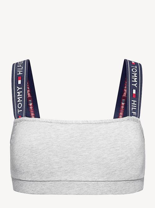 Tommy Hilfiger Logo Askılı Bralette İç Giyim Kadın Gri | TH981RTG