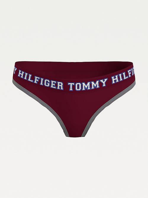 Tommy Hilfiger Logo Contrast Trim Briefs İç Giyim Kadın Mor | TH209NHC