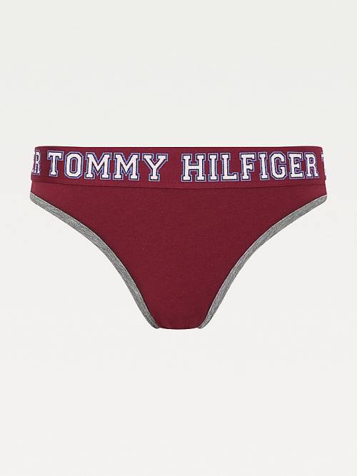 Tommy Hilfiger Logo Contrast Trim Briefs İç Giyim Kadın Mor | TH209NHC