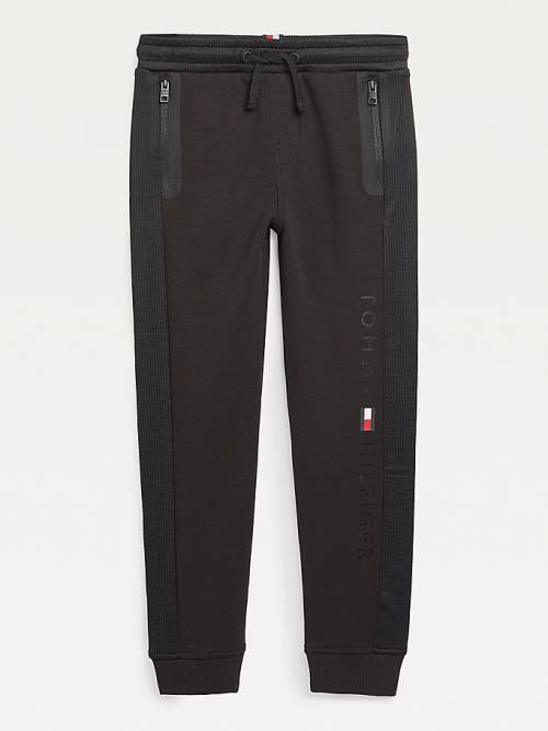 Tommy Hilfiger Logo Joggers Pantolon Erkek Çocuk Siyah | TH530JPT