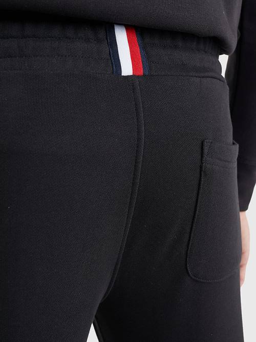 Tommy Hilfiger Logo Organic Pamuklu Joggers Pantolon Erkek Siyah | TH043CNI