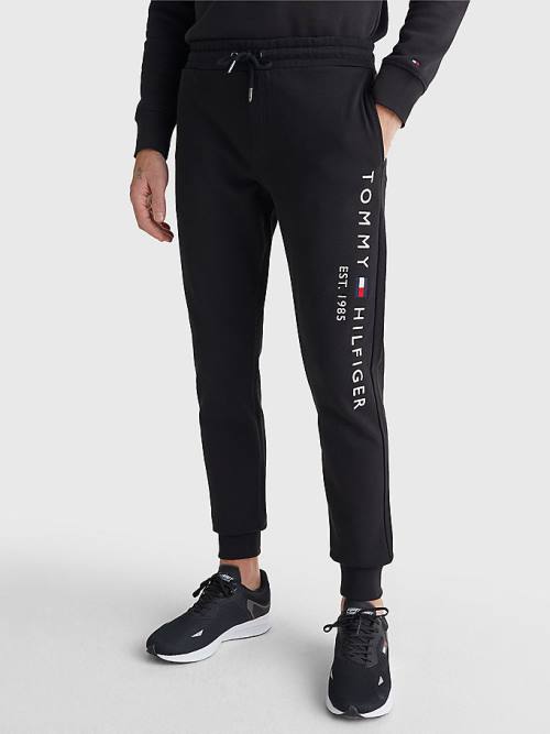 Tommy Hilfiger Logo Organic Pamuklu Joggers Pantolon Erkek Siyah | TH043CNI