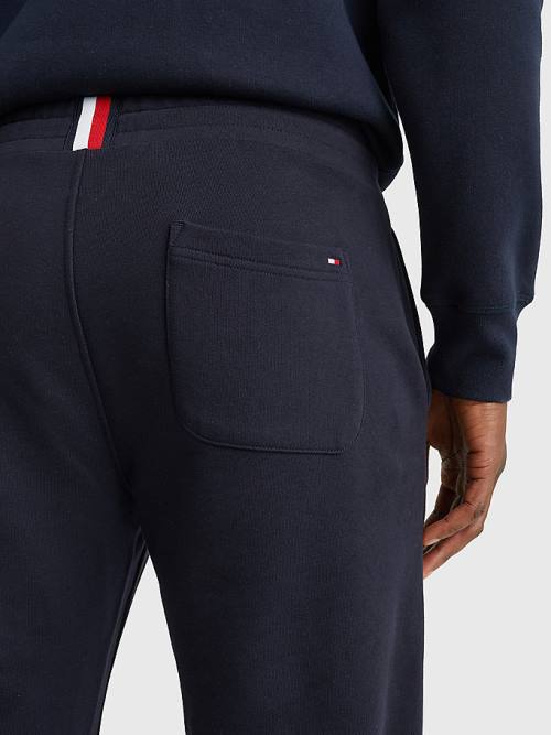 Tommy Hilfiger Logo Organic Pamuklu Joggers Pantolon Erkek Mavi | TH153WOE