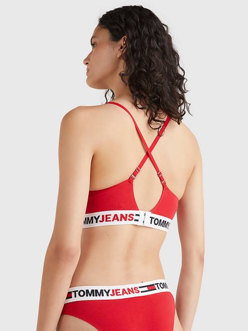 Tommy Hilfiger Logo Underband Lightly Astar Bralette İç Giyim Kadın Kırmızı | TH437KGW