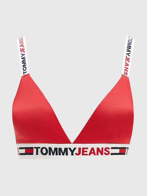 Tommy Hilfiger Logo Underband Triangle Bra İç Giyim Kadın Kırmızı | TH413UGF