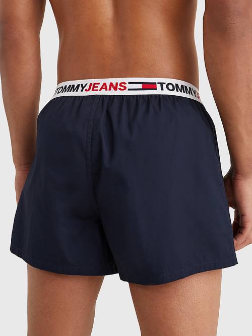 Tommy Hilfiger Logo Waistband Boksör Shorts İç Giyim Erkek Mavi | TH019SDH