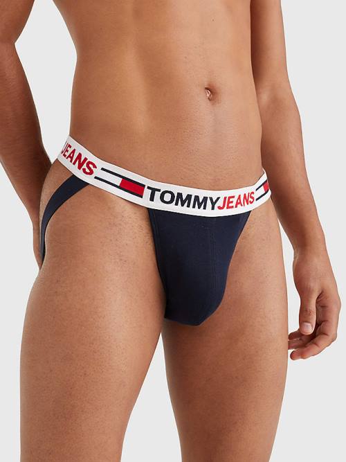 Tommy Hilfiger Logo Waistband Jockstrap İç Giyim Erkek Mavi | TH410JWM