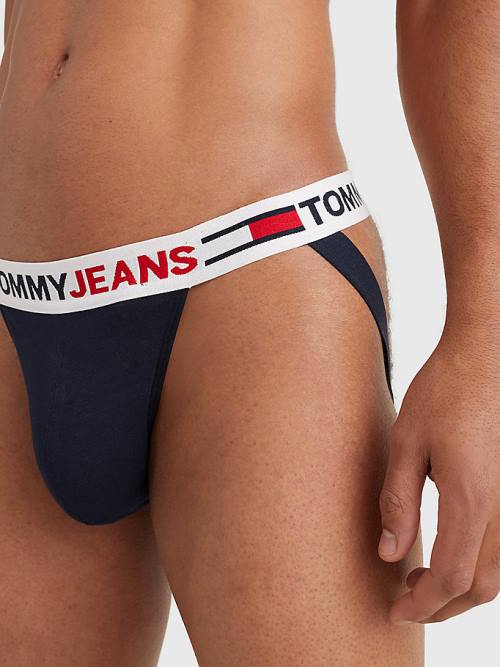 Tommy Hilfiger Logo Waistband Jockstrap İç Giyim Erkek Mavi | TH410JWM