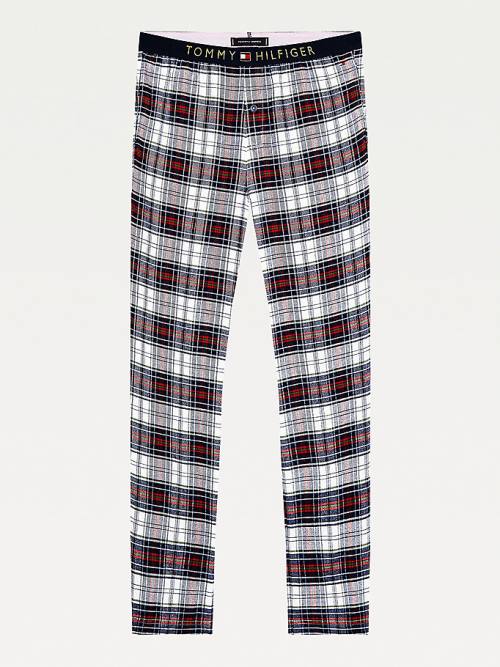 Tommy Hilfiger Logo Waistband Pamuklu Bottoms Pijama Erkek Mavi | TH048XBQ