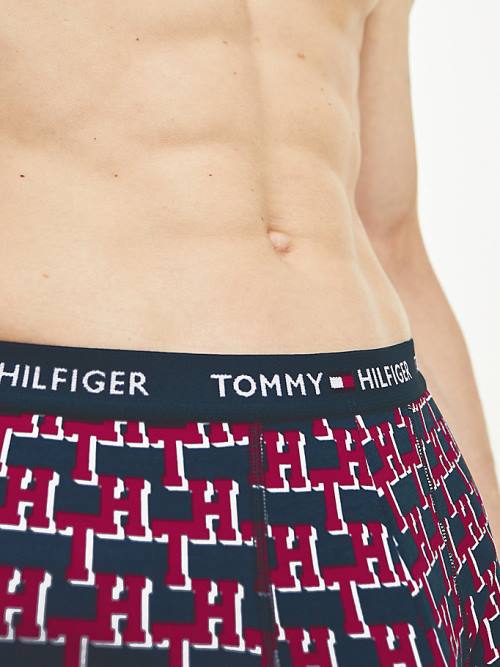 Tommy Hilfiger Logo Waistband Print Trunks İç Giyim Erkek Bej Rengi | TH064CTI