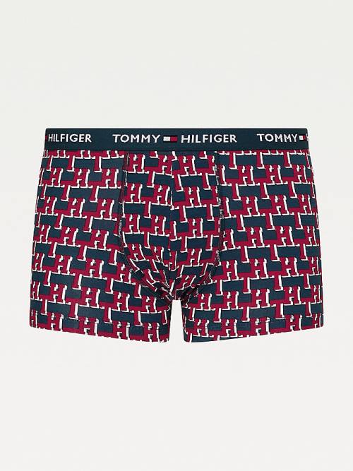 Tommy Hilfiger Logo Waistband Print Trunks İç Giyim Erkek Bej Rengi | TH064CTI