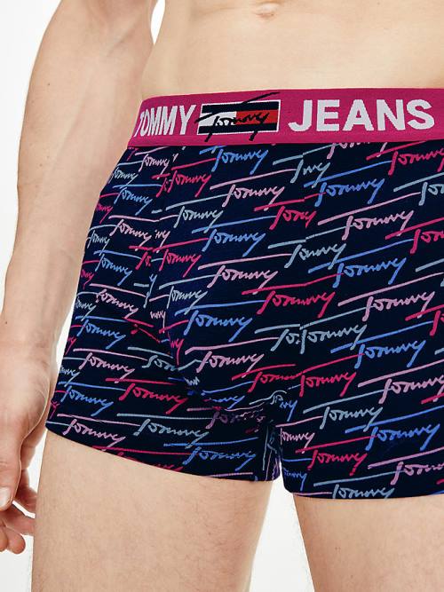 Tommy Hilfiger Logo Waistband Print Trunks İç Giyim Erkek Bej Rengi | TH695NMD