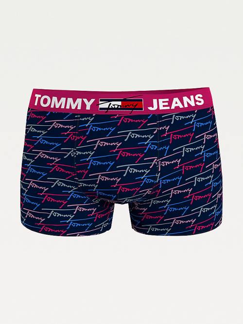 Tommy Hilfiger Logo Waistband Print Trunks İç Giyim Erkek Bej Rengi | TH695NMD